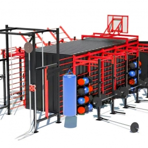 chinese outdoor functional fitness box exercise machine 