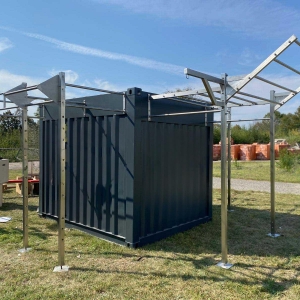 china outdoor 10ft container fitness machine