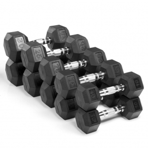 china gym fitness equipment Rubber Hex Dumbell