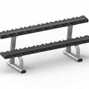 china like fitness bodybuilding machine 10 pairs Double Tier Dumbbell Rack