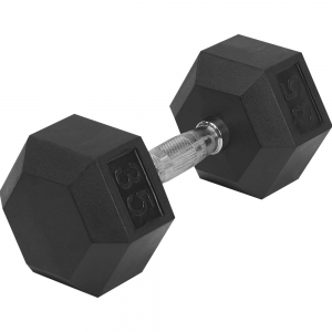 rubber HEX dumbbells